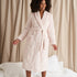 Quilted Velour Robe in Powder Puff