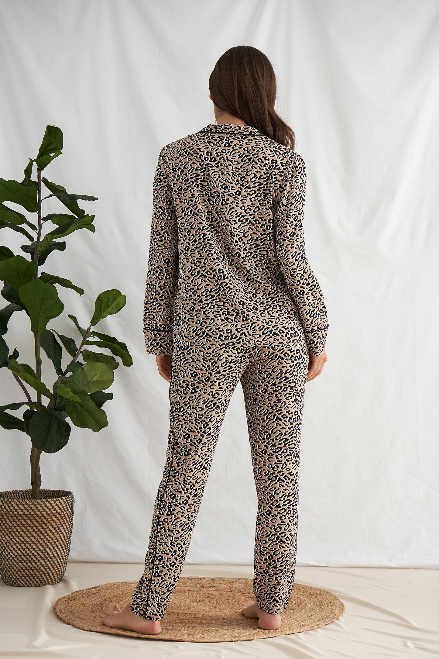 
                  
                    Women's Studio Cheetah PJ Pyjama Suit in Cheetah Print from Pretty You London
                  
                