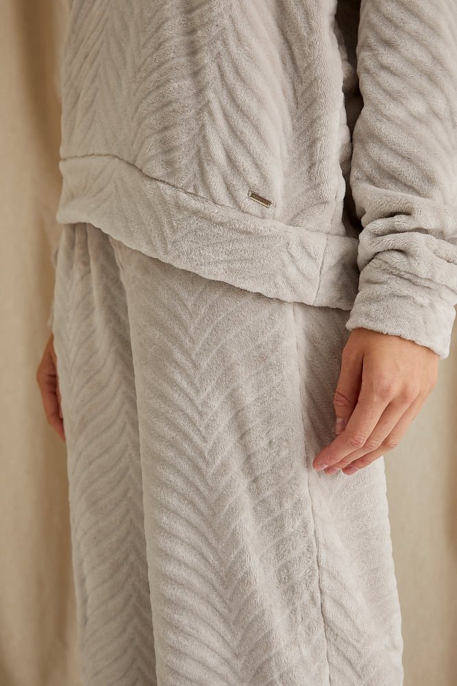 
                  
                    Women's Cosy Chevron Lounge Suit in Almond from Pretty You London
                  
                