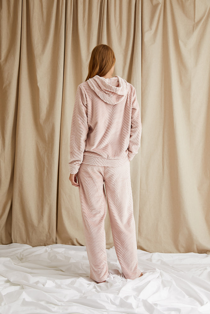 
                  
                    Women's Cosy Chevron Lounge Suit in Rose Pink from Pretty You London
                  
                