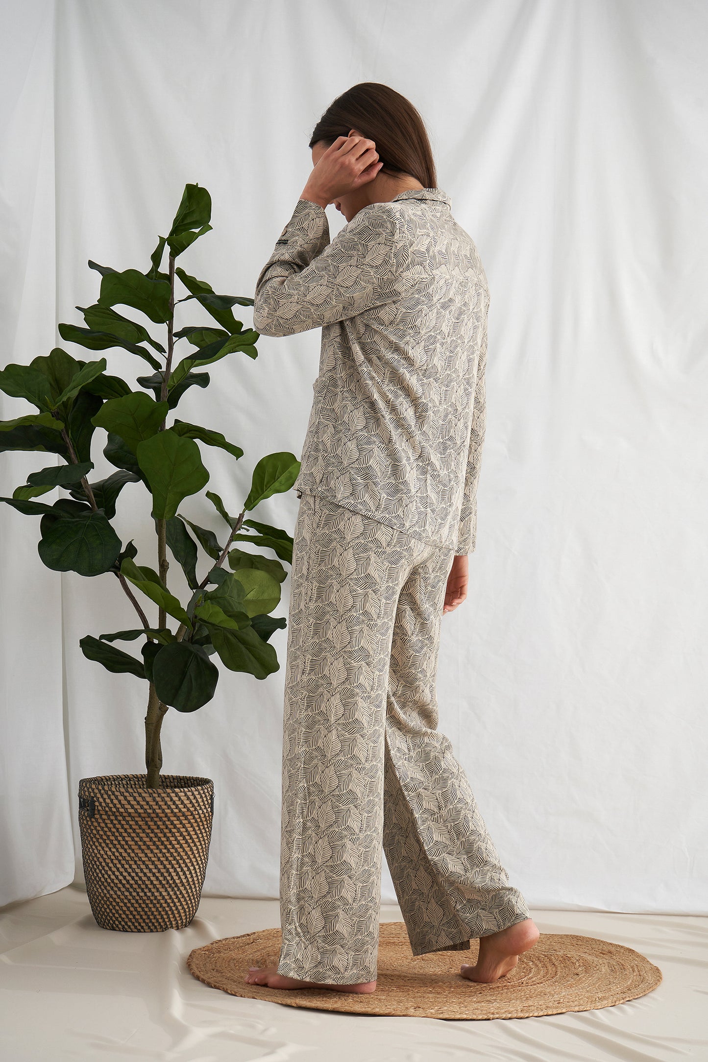 
                  
                    Women's Studio PJ Pyjama Suit in Olive from Pretty You London
                  
                